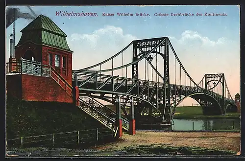 AK Wilhelmshaven, neben der Kaiser-Wilhelm-Brücke