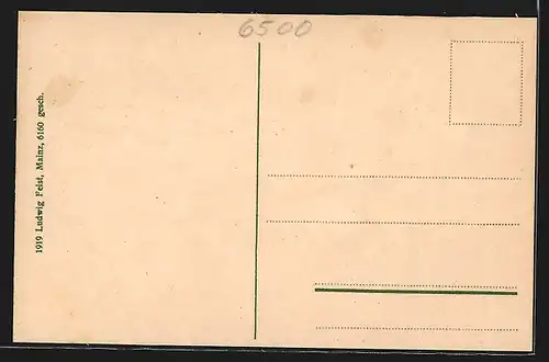 AK Rheindampfer vor Mainz