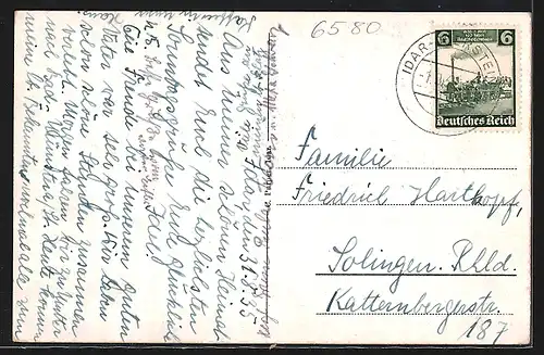 AK Oberstein / Nahe, Schloss und Felsenkirche