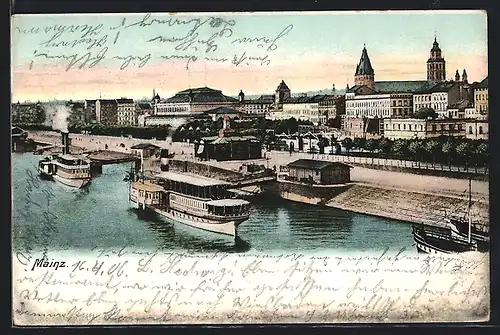 AK Mainz, Stadtpanorama