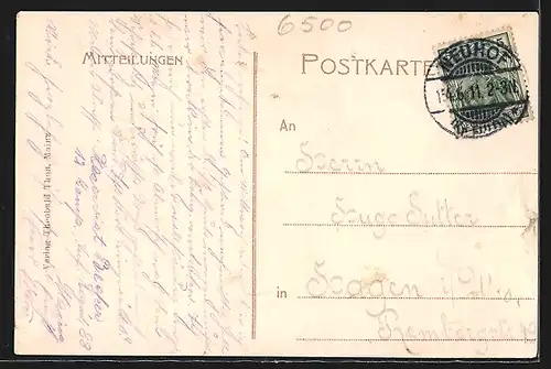 AK Mainz, Halteplatz und Stadttheater