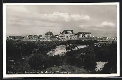 AK Wangerooge / Nordseebad, Ortsansicht mit Erholungsheim Meeresstern