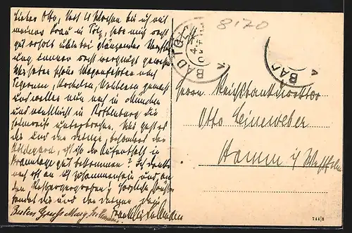 AK Bad Tölz, Panorama mit Isarpartie