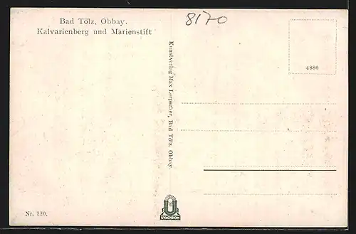AK Bad Tölz, Kalvarienberg & Marienstift