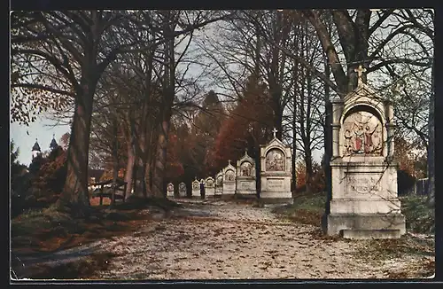 AK Bad Tölz, Partie auf dem Calvarienberg