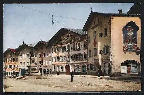 AK Bad Tölz /Obb., Marktstrasse mit Moralt und Lindnerhaus