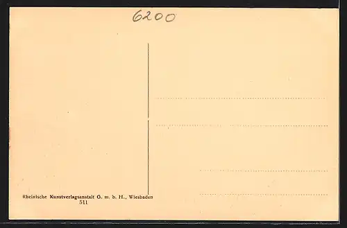 AK Wiesbaden, Gemälde im Muschelsaal des neuen Kurhauses, Prof. Erle München