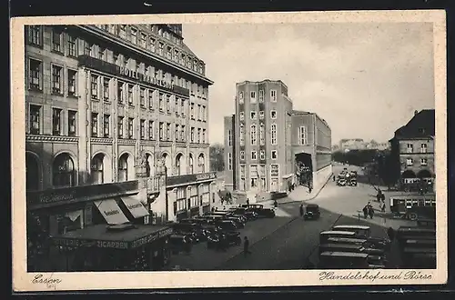 AK Essen, Handelshof und Börse, Hotel Handelshof mit Restaurant