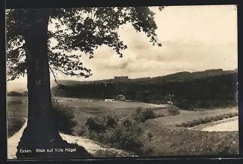 AK Essen, Blick auf Villa Hügel