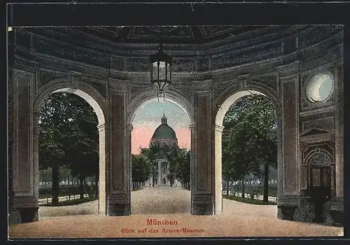 AK München, Blick auf das Armee-Museum
