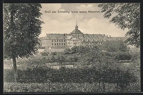 AK Schleswig, Rückansicht vom Schloss Gottorp