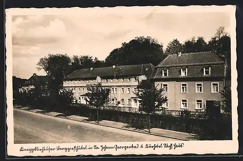 AK Berggiesshübel i. Sa., Johann Georgenbad und Kurhotel Sächsisches Haus