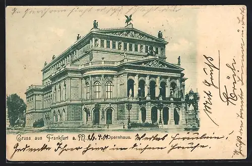 AK Frankfurt a. M., Opernhaus