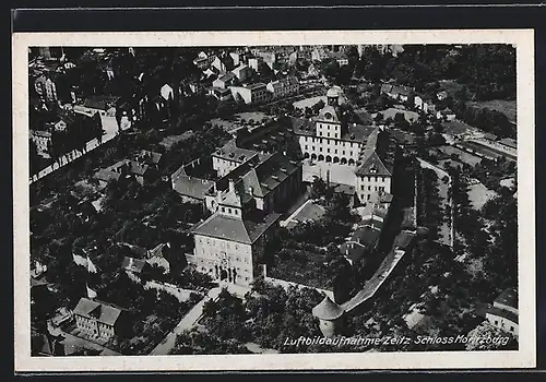 AK Zeitz, Luftbild des Schloss Moritzburg