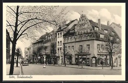 AK Zeitz, Brüderstrasse mit Auto