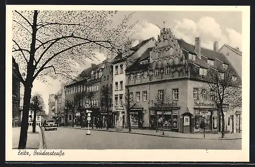 AK Zeitz, Brüderstrasse mit Auto