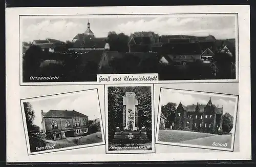 AK Kleineichstedt, Gasthof, Schloss, Gesamtansicht