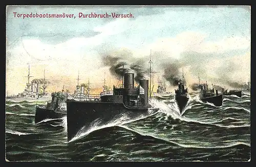 AK Torpedobootsmanöver, Durchbruchs-Versuch