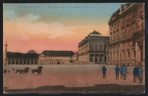 AK Würzburg, Residenz mit Präsidenten-Palais