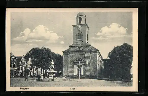 AK Husum, Blick zur Kirche