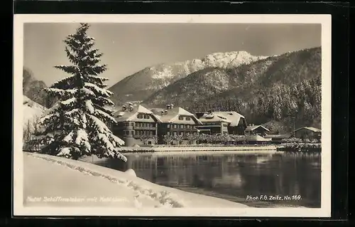 AK Schönau, Hotel Schiffmeister mit Kehlstein