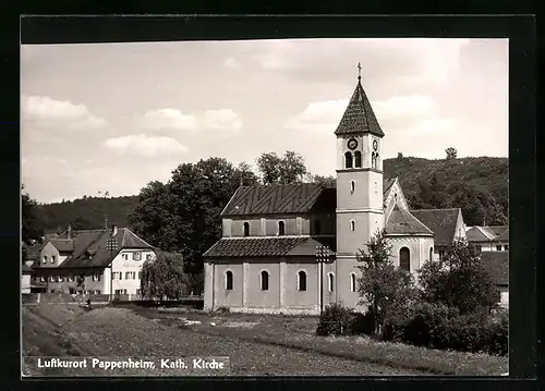 AK Pappenheim, Kath. Kirche und Gasthaus
