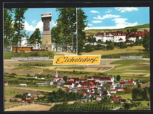 AK Eichelsdorf, Aussichtsturm Schwedenschanze und Kloster