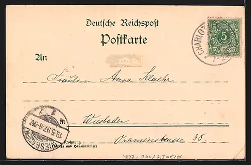 Lithographie Berlin, Alexanderplatz mit Strassenbahn, Rathaus, Berolina