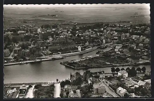 AK Emden, Totalansicht, Luftbild