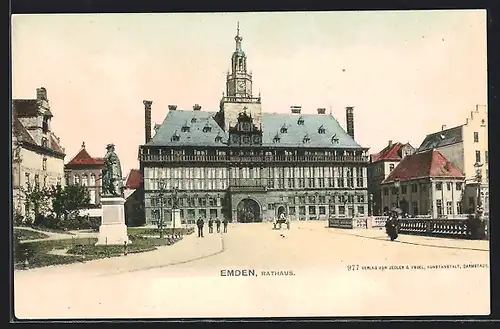 AK Emden, Blick zum Rathaus