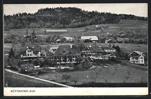 AK Walkringen, Rüttihubelbad aus der Vogelschau