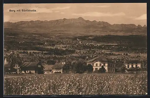 AK Berg, Ortsansicht mit Säntiskette