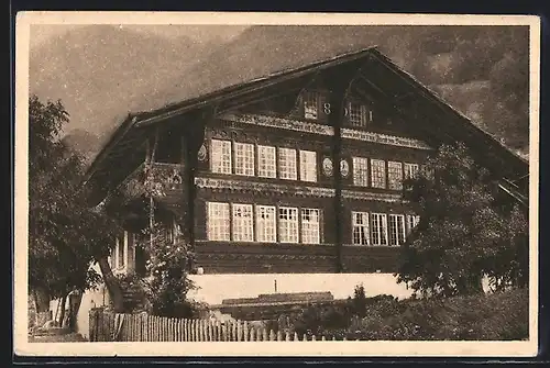AK Oberried, Schweizer Bauernhaus 1901