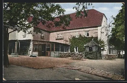 AK Dresden, Gasthaus Gohliser Windmühle