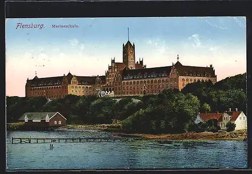 AK Flensburg-Mürwik, Blick auf die Marineschule