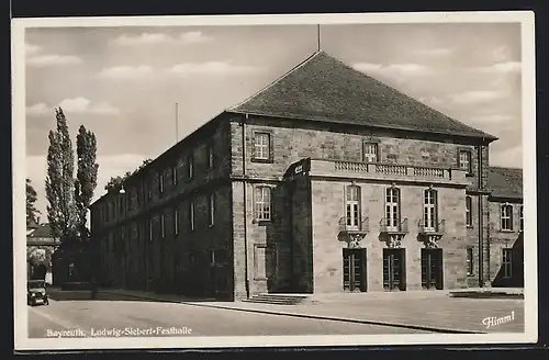 AK Bayreuth, Strassenpartie an der Ludwig Siebert Festhalle