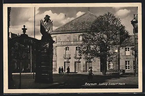 AK Bayreuth, Strassenpartie an der Ludwig-Siebert-Halle