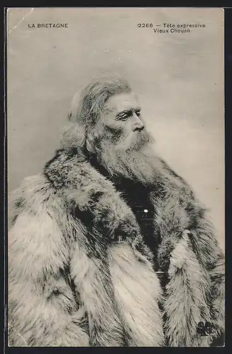 AK Tete expressive Vieux Chouan, Bretagne