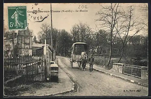 AK Courcelles-sur-Viosne, Le Moulin