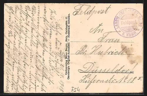 AK Pagny a. d. Mosel, Strassenpartie mit Bahn