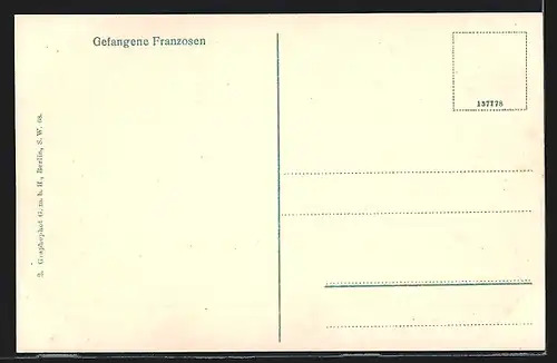 AK Gefangene Franzosen