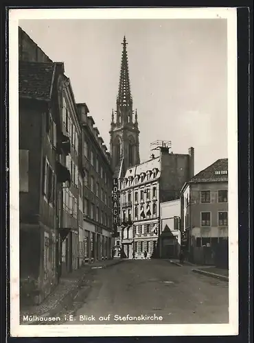 AK Mülhausen, Blick auf die Stefanskirche