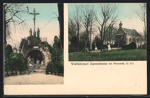 AK Burnenkreuz, Wallfahrtsort bei Brunstadt