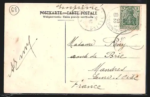 AK Mulhouse, Rue du Faubourg de Colmar