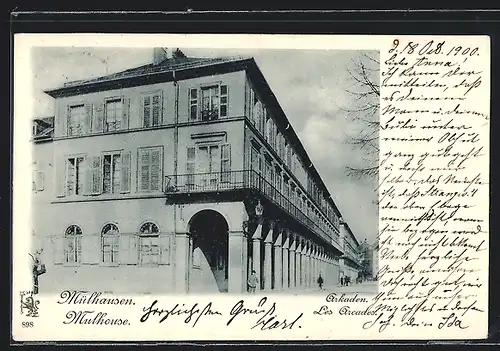 AK Mülhausen, Ansicht der Arkaden