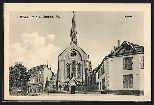 AK Riedisheim, Frontalansicht des Klosters
