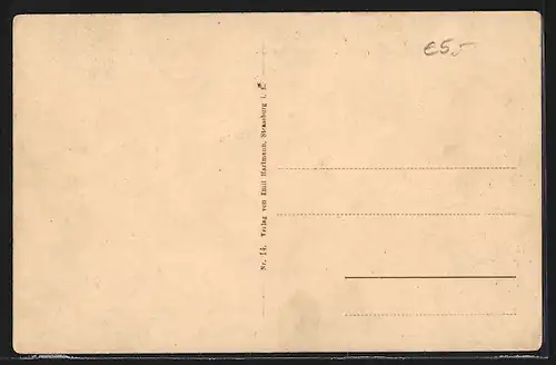 AK Neubreisach, kaiserliche Kommandatur