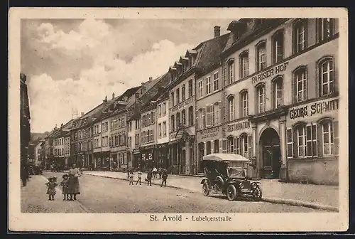AK St. Avold, Hotel Pariser Hof in der Lubelnerstrasse