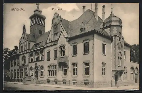 AK Hagenau i. E., Kaiserliche Post