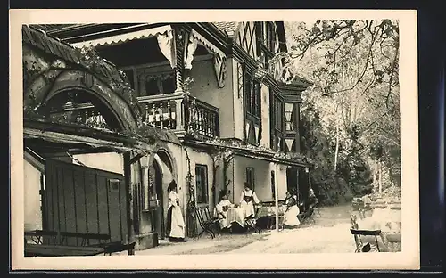 AK Strassburg, Orangerie, Bauernhaus, Trachten